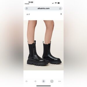 AllSaints Alex Leather Chelsea Boots